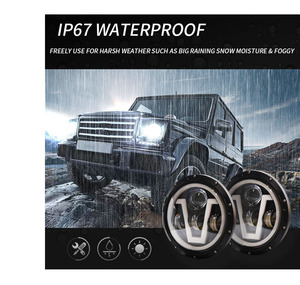 Proiettori LOGO LELANPU, Accessori per Luci da Camion, Fari LED Rotondi da 7 Pollici con Occhi di <span class=keywords><strong>Angelo</strong></span> per Jeep Wrangler - Product Image 4