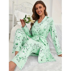 <span class=keywords><strong>Pigiama</strong></span> da casa, <span class=keywords><strong>Vestaglia</strong></span>, Pantaloni, Camicia da notte con bretelle, Taglia europea <span class=keywords><strong>e</strong></span> americana, Disponibilità immediata dalla fabbrica per piattaforma transfrontaliera - Product Image 2
