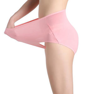Big Size Butt Frauen Slips Atmungsaktiv Sexy Transparent No <span class=keywords><strong>Lacy</strong></span> Einfache Baumwolle High Waist Höschen - Product Image 2