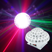 Lumière LED multicolore Magic Ball DMX, laser, champignon, contrôlée par la voix, lumières DJ RGBW, discothèque, scène, CRI 95, IP33, dimmable