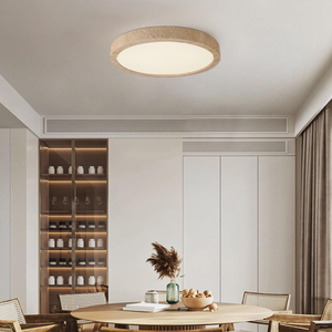 Lámparas de Techo <span class=keywords><strong>LED</strong></span> de Piedra Amarilla para Pasillo, Sala de Estar, Estilo Nórdico Moderno Wabi Sabi, Lámpara de Techo de Travertino Amarillo Natural - Product Image 2
