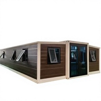 Maison conteneur de luxe à 2 étages (20ft x 40ft) avec 2, 3 ou 4 chambres pour villa préfabriquée moderne et logement résidentiel