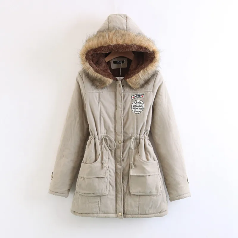 Casual Ladies Female Outerwear Women Jacket Thick Warm Parkas Large Hooded Winter Coat