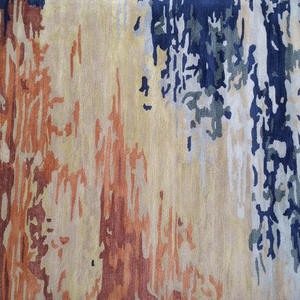 Alfombra de seda de bambú hecha a mano, nuevo diseño abstracto, hermoso sofá para sala de estar, hotel, alfombra - Product Image 1