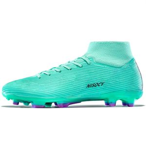 Chaussures de football professionnelles unisexes NISOCY pour jeunes, crampons pour <span class=keywords><strong>terrain</strong></span> ferme intérieur/extérieur, chaussures de <span class=keywords><strong>futsal</strong></span>, automne/hiver, semelle intermédiaire en PU, tige en PVC - Product Image 3