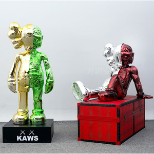 Figura Kaws, Escultura de Resina, Arte Pop Contemporáneo, Decoración para Exhibición en Suelo - Product Image 1