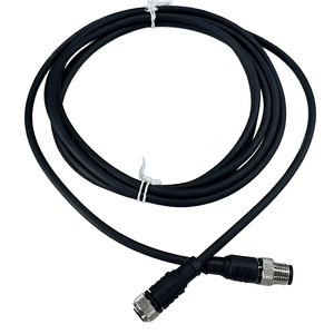 สายเคเบิลกันน้ำ IP67 แบบ 8 9 10 ขา 12 ขา แบบวงกลม ตัวผู้ ตัวเมีย M12 M16 ชุดสายไฟเชื่อมต่อสำหรับเครื่องจักร ใช้งานกลางแจ้ง - Product Image 1