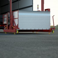 Mesa Elevadora de Columnas TM25EL-E - Hidráulica con Capacidad de 2500 kg para Carga en Muelles - Acero Pintado y Aluminio