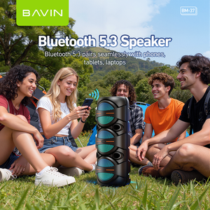 BAVIN BM37, el Mejor Altavoz Portátil Inalámbrico <span class=keywords><strong>para</strong></span> Fiestas al Aire Libre con Bluetooth 5.3 y Micrófono Inalámbrico - Product Image 4