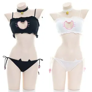 Sexy Costumes for woman cat chest underwear animation dead pool water maid cat performance dress with chest pad