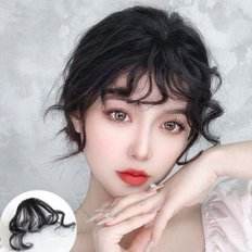 Elegante extensión de cabello de bruja para mujer con bonitas ondas, accesorio elegante con flequillo - Product Image 1