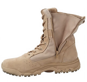 Bottes tactiques de combat DFF02 à tige haute, combinaison toile et daim, bottes antidérapantes et absorbant les chocs pour activités de plein air - Product Image 2