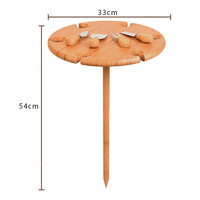 CNLF Table à vin et à collation en bois de bambou pliante et légère au design moderne pour les pique-niques, les plages, les parcs ou les salons