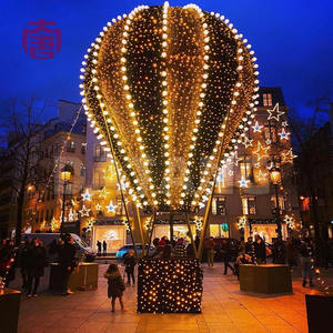 Guirlandes lumineuses LED décoratives en forme de montgolfière pour les fêtes, les rues, les arches, les places, les parcs, les festivals et les événements extérieurs. - Product Image 1