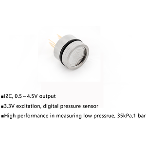 Датчик низкого давления WTsensor, настраиваемый, из нержавеющей стали, I2C, 0.5-4.5В, 4-20мА, 24В, 19мм, 100 бар, 10 кПа, 3000 фунтов на кв. дюйм, 100 МПа, IP65 - Product Image 4