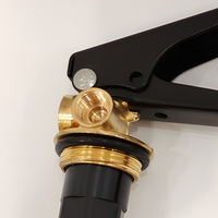 Valve d'actionnement d'extincteur chromée universelle à levier manuel, tête de valve d'extincteur