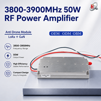 Module d'amplificateurs de puissance RF Lora GaN 50W 3800-3900MHz avec source de signal VCO intégrée, module anti-drone