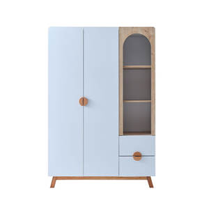 Prix exceptionnels LIORA Young Rooms Designs minimalistes Armoire en bois à 3 portes avec tiroirs - Product Image 2