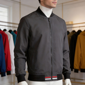 Giacca Sportiva Primaverile <span class=keywords><strong>da</strong></span> Uomo con Cerniera, Patchwork Tinto, Maniche Lunghe, Personalizzabile, Giacca Varsity Neutra per il <span class=keywords><strong>Lavoro</strong></span> - Controllo Qualità, Vendita all'Ingrosso - Product Image 2