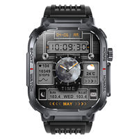 Smartwatch Sportivo S320B Impermeabile 3ATM con Torcia, Schermo da 2,02 Pollici, Monitoraggio della Salute, per Uomo