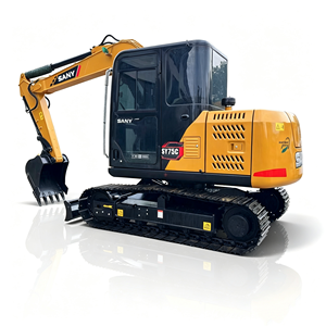 Used SY75C <b>Mini</b> Crawler Excavator, 7.5 Ton Chinese Small Hydraulic Digger With Yanmar Engine - Product Image 1