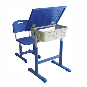 Conjunto de Mesa y Sillas Ajustables en Altura para Escuela <span class=keywords><strong>Primaria</strong></span>, Muebles Escolares, Escritorio de Estudio para Niños, para Uso en el Aula Escolar - Product Image 2