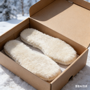 Semelles intérieures en peau de mouton véritable, épaisses et moelleuses, en vraie laine pour hommes et femmes, inserts thermiques en fourrure pour bottes et baskets - Product Image 5