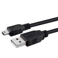 Câble de charge et de synchronisation de données USB 2.0 A mâle vers mini USB 5 broches de 1,5 m pour GPS et appareil photo