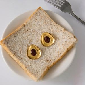 Pendientes de Acero Inoxidable Coreanos de Marca de Lujo de Diseñador, Chapados en Oro, Joyería Fina al por Mayor, Pendientes de Moda para Mujer - Product Image 4