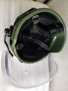 MICH ODグリーンUHMWPEアラミド弾道防護タクティカルヘルメット（3Aバイザー付き）頭部保護FAST M88ウェンディヘルメット（フェイスシールド付き） - Product Image 5