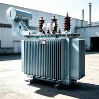 Transformateur immergé dans l'huile triphasé S11 80KVA, applications d'électrification industrielle et rurale, transformateur de puissance