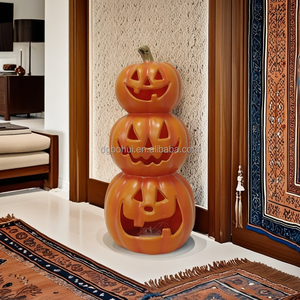 Halloween Party Decorations Prop Lights LED Lantern <b>Accessories</b> Custom Home Lighted Halloween Pumpkin - Product Image 2