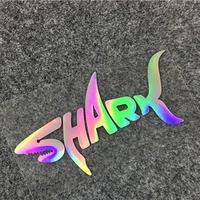 Autocollants Logo holographiques permanents en vinyle, autocollants de noël lumineux, papier d'emballage personnalisé, autocollant holographique laser