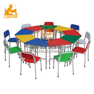Juego de Mesa y Sillas de Muebles Infantiles Coloridos para Guardería y Escuela - Product Image 1