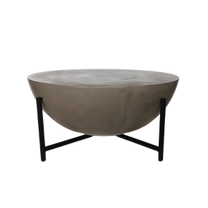 Industrial Style Cement <b>Coffee</b> <b>Table</b> With Metal <b>Legs</b> Modern Round Concrete Accent <b>Table</b> Custom Precast Furniture OEM - Product Image 3