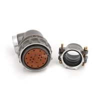 Conector de Aviación Ruso 2RM 2PM-36 a Prueba de Polvo, 20 Pines Hembra, Enchufe de Cable Sin Blindaje en Ángulo Recto de 90 Grados 2PM36K20WB2