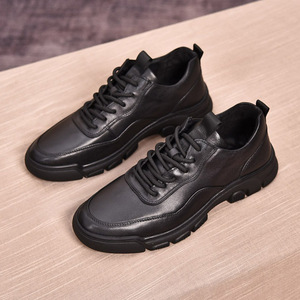 Zapatos de Vestir para Hombre, Negros, Punta Cuadrada, Ligeros, Transpirables, para Oficina y Eventos, Primavera-Verano, Cuero de Grano Completo - Product Image 5