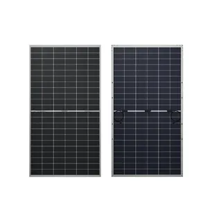 Panel solar bifacial de vidrio doble de celda SOLAR BR 505W 515W 510W hoja de celda solar panel solar para exteriores