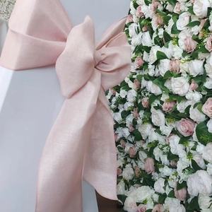 Faja de silla de satén desechable rosa pastel preatada para banquetes o uso doméstico para Baby Shower - Product Image 5