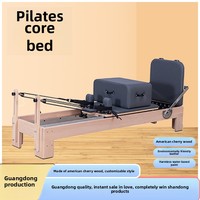 Ensemble de Reformer Pilates Commercial pour Salle de Sport, Grand Lit de Pilates et Cadillac, Cinq Pièces Ajustables pour la Santé du Corps, Idéal pour les Studios de Yoga