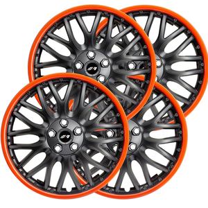 Kit de Ruedas Simoni Racing Copricerchi 14" Orden GTR Rojo Negro - Product Image 1