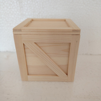 Coffrets cadeaux en bois écologiques Solutions d'emballage personnalisées en bois naturel Caisse en bois miniature vide pour cadeaux et produits