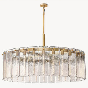 Lámpara Colgante Redonda de Cristal Nórdica, Moderna, para Decoración de Hogar o Salón de Bodas, Hecha a Mano, Lámpara de Araña Moderna de Cristal, Lámpara Colgante de Lujo - Product Image 5