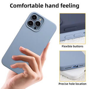 Étui de téléphone personnalisé en silicone liquide TPU, étanche et antichoc, pour <span class=keywords><strong>iPhone</strong></span> 17 16 15 14 <span class=keywords><strong>13</strong></span> 12 11 <span class=keywords><strong>Pro</strong></span> Max - Product Image 2