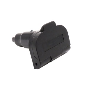 7 Pin Trailer <b>Plug</b> Socket <b>Adapter</b> For Caravan Taillight Signal Connector 12V Plastic Standard Grounding - Product Image 2