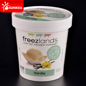 Sunkea sữa chua kem cốc giấy biểu tượng tùy chỉnh phim hoạt hình sữa chua thạch nước trái cây sinh tố bằng Cháo Milkshake kem trái cây giá rẻ - Product Image 2