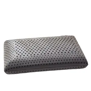 Traditionele Vierkante Vorm Verhooging Versie Bamboe Houtskool Toegediend Memory Foam Kussen