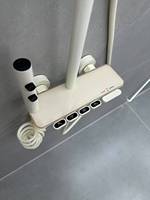 Système de robinet de douche de salle de bain contemporain de luxe 4 fonctions chrome poli mitigeur en laiton robinets jet de pluie pour hôtels