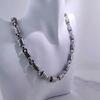 Collier chaîne cubaine Royal Miami fait main en acier inoxydable poli, maillons King Link, étanche, anti-décoloration, bijoux Hip Hop pour hommes, vente en gros