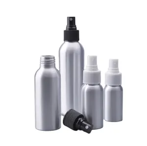 30ml 50ml 100ml 150ml aluminum spray bottle black white spray bottle color can be customized aluminum bottle can be pr